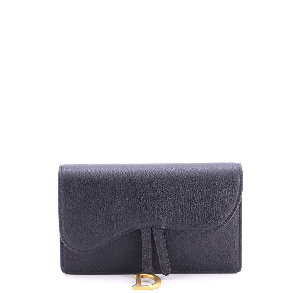 Christian Dior Saddle Rectangular Belt Bag Leather